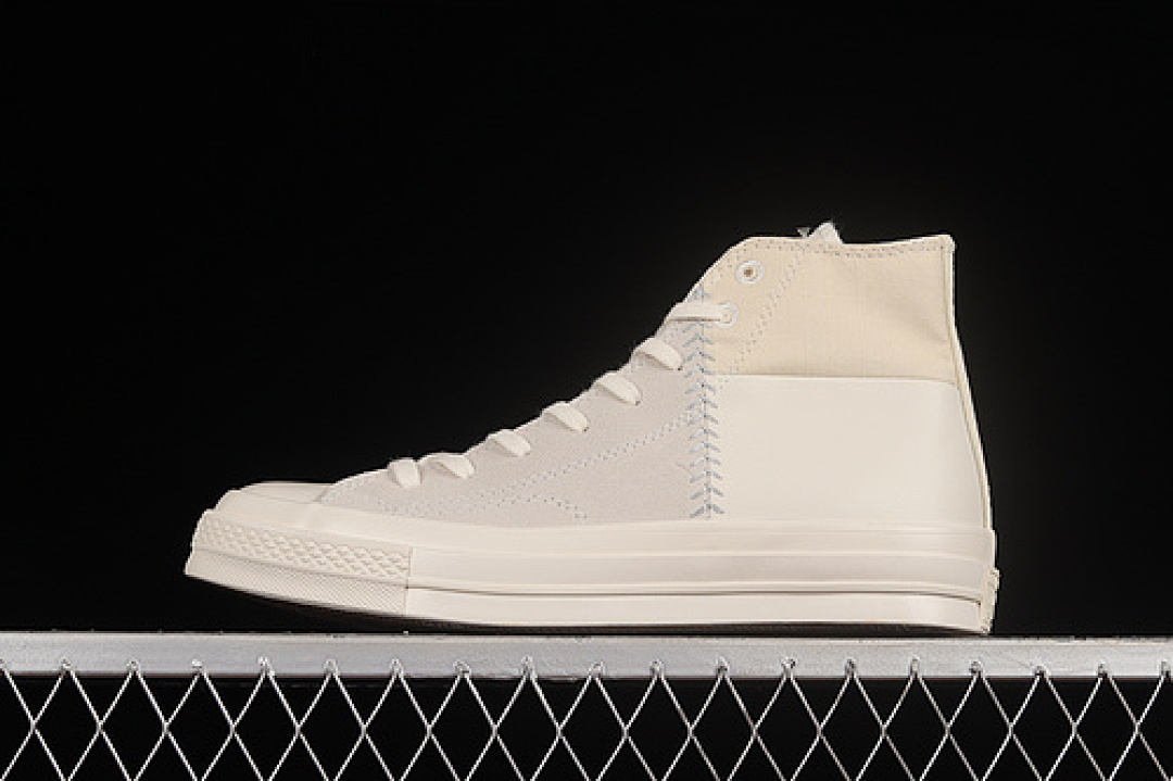 Converse [172666C]-[CHUCK TAYLOR 70S CRAFTED MIXED MATERIAL HIGH EGRET/LIGHT SILVER/EGRET], photo 1