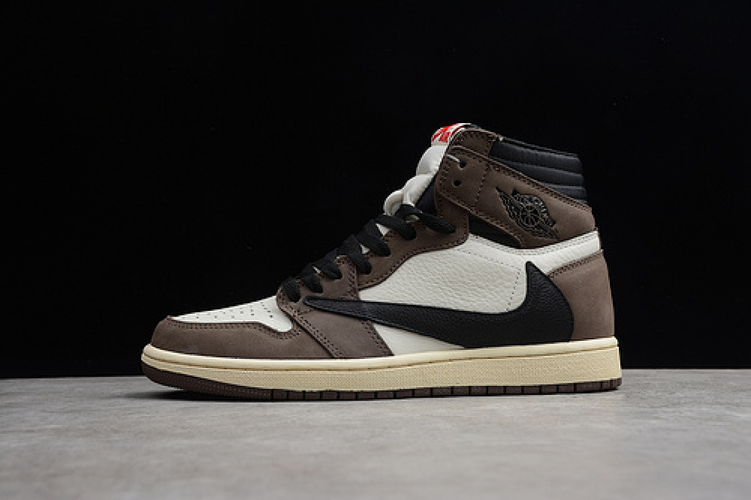 Jordan [CD4487-100]-[AIR JORDAN 1 HIGH OG TRAVIS SCOTT SP DARK MOCHA-UNIVERSITY RED]-[MAN:40-47.5][1.3-240], photo 1
