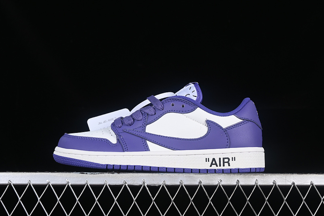 Jordan [DM7890-386]-[TRAVIS SCOTT AIR JORDAN 1 LOW OG WHITE/PURPLE]-[WOMAN:36-39]-[MAN:40-46], photo 1