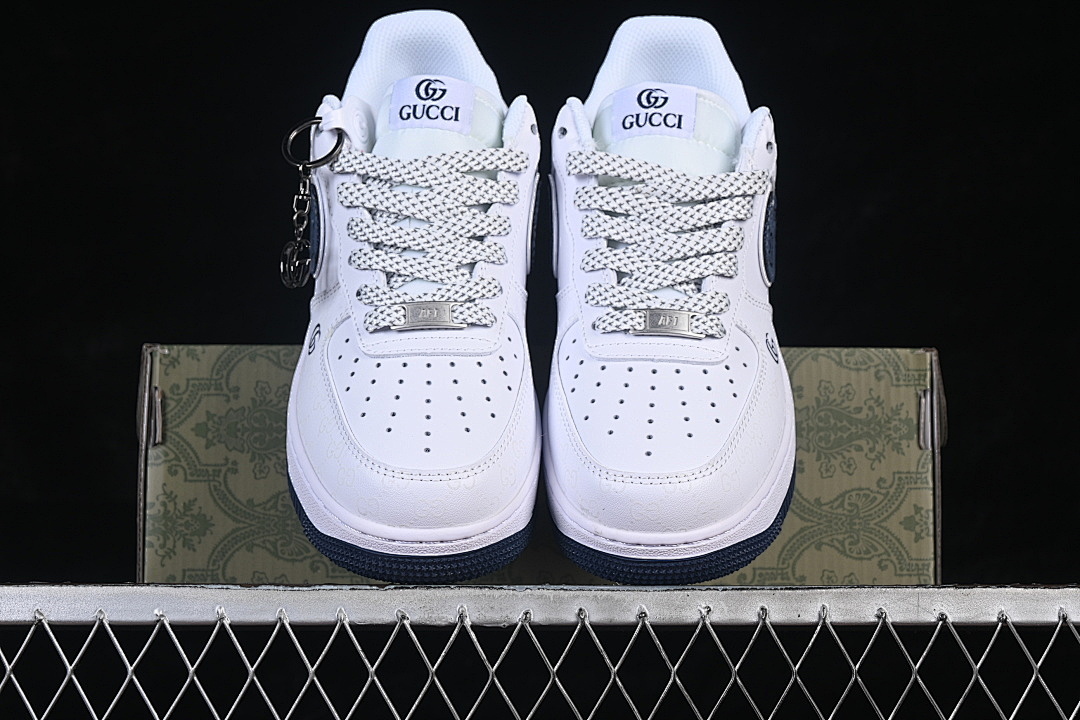 Nike [XX3168-196]-[AIR FORCE 1 07 LOW WHITE/NAVY BLUE]-[WOMAN:36-39]-[MAN:40-45] - Image 13