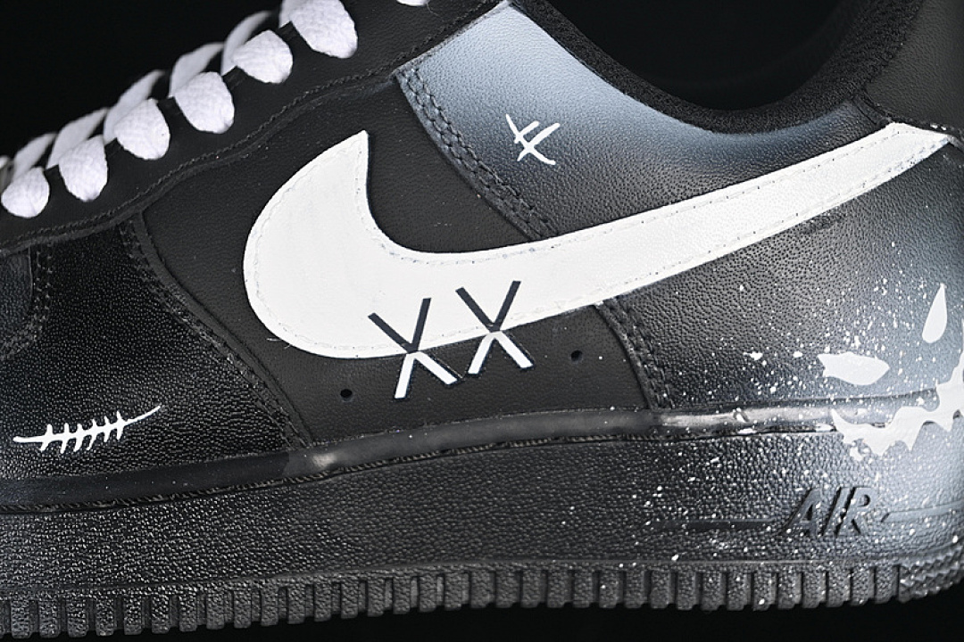 Nike [CW2288-018]-[AIR FORCE 1 07 LOW DEVIL SMILES WHITE/BLACK]-[WOMAN:36-39]-[MAN:40-45] - Image 8