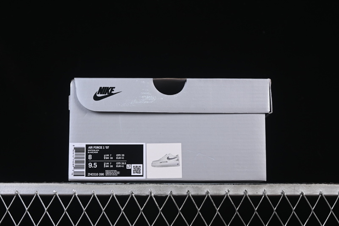 Nike [ZH0316-096]-[AIR FORCE 1 07 LOW WHITE/BLACK]-[WOMAN:36-39]-[MAN:40-45] - Image 12