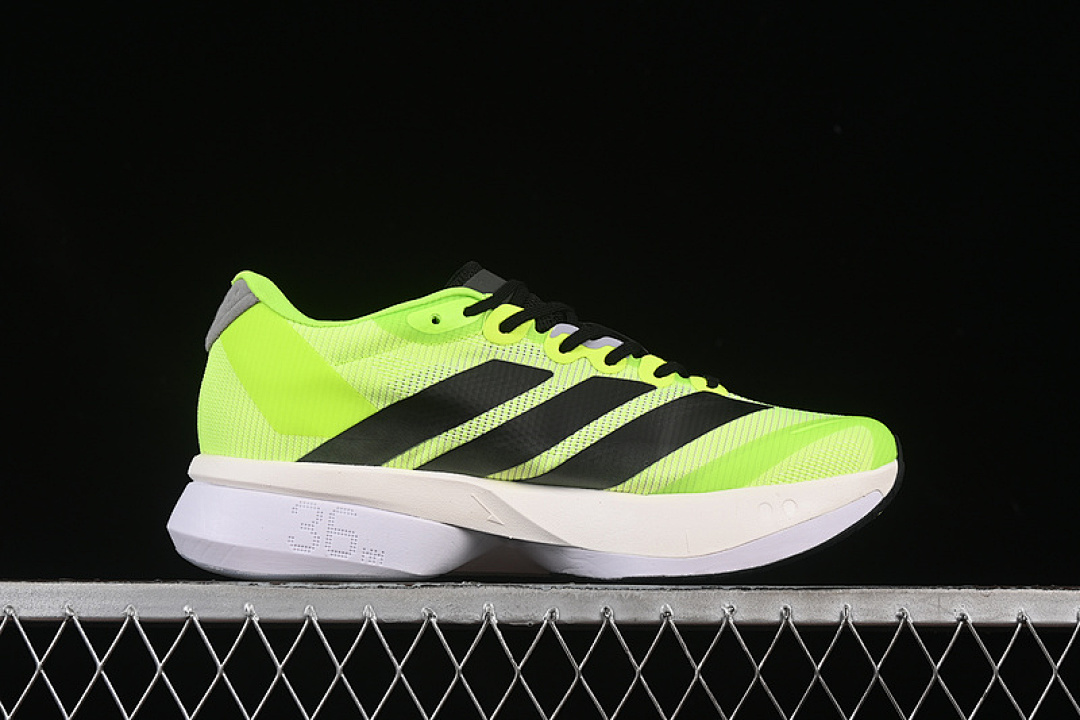 On Running [JS4933]-[ADIZERO BOSTON 13 WHITE/BLACK/GREEN]-[WOMAN:36-39]-[MAN:40-46] - Image 16