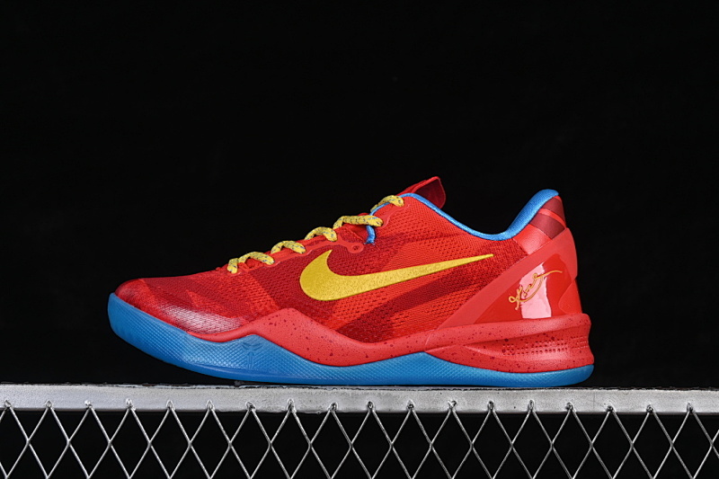 Nike Nike KOBE 8 LIGHT CRIMSON/BRIGHT CITRON-VIVID BLUE · 639654-674, photo 1