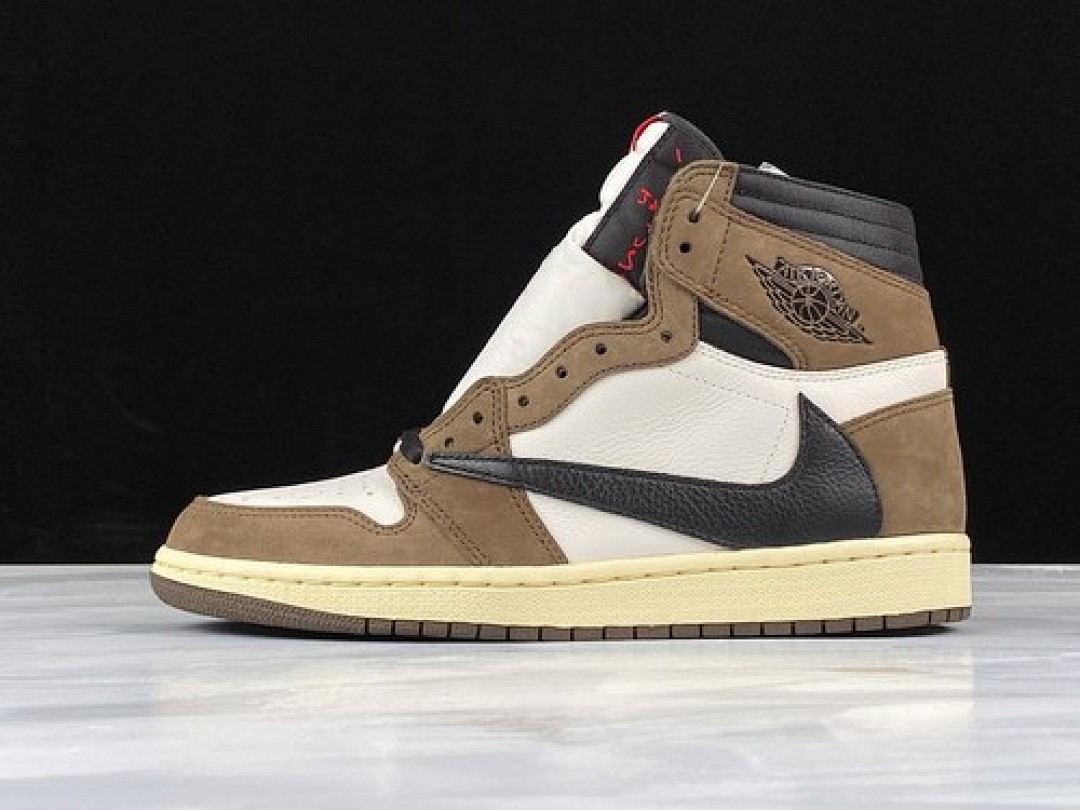 Jordan [CD4487-100]-[GT AIR JORDAN 1 HIGH OG TRAVIS SCOTT SP DARK MOCHA/BLACK/WHITE], photo 1