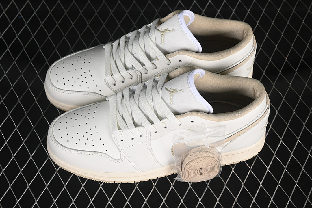Jordan [DC0774-112]-[AIR JORDAN 1 LOW SAIL/PALE IVORY/RATTAN]-[WOMAN:36-39]-[MAN:40-46] - Image 11