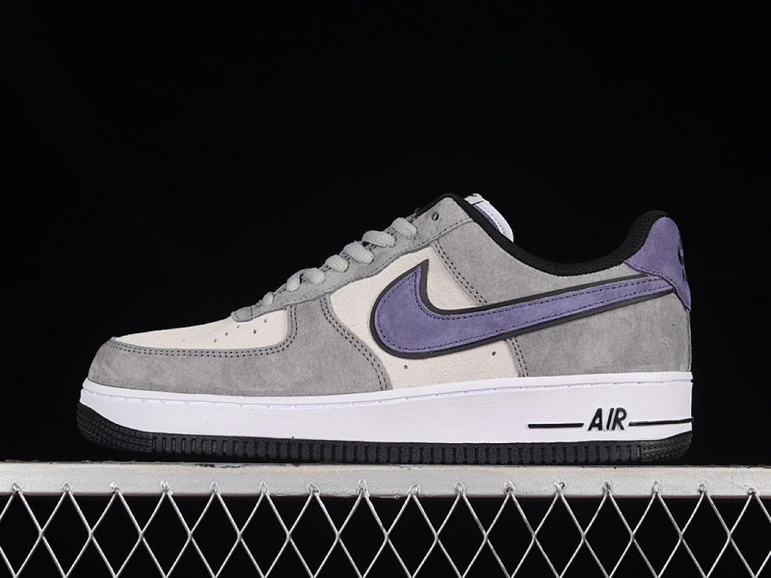 Nike [HH9636-056]-[AIR FORCE 1 LOW 07 GREY/PURPLE/WHITE-BLACK]-[WOMAN:36-39]-[MAN:40-45], photo 1