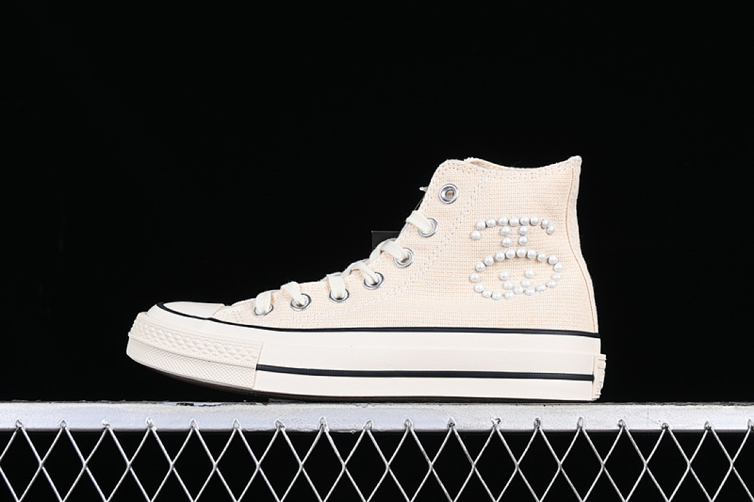 Converse Converse STUSSY CHUCK 70 HIGH 1970S FOSSIL/NATURAL IVORY/BLACK · A02051C, photo 1