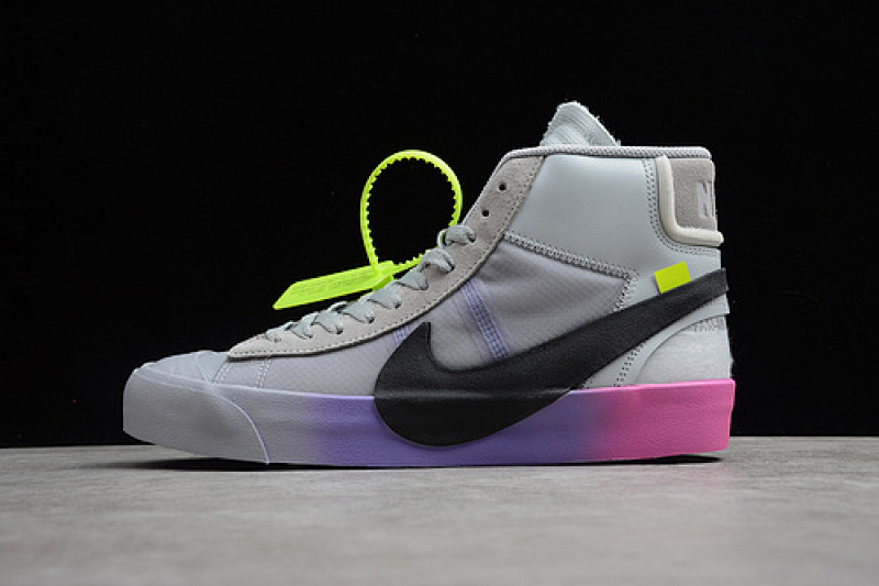 Off-White Nike BLAZER MID X OW SERENA QUEEN WOLF GREY/COOL GREY-PURE PLATINUM-VOLT · AA3832-002, photo 1