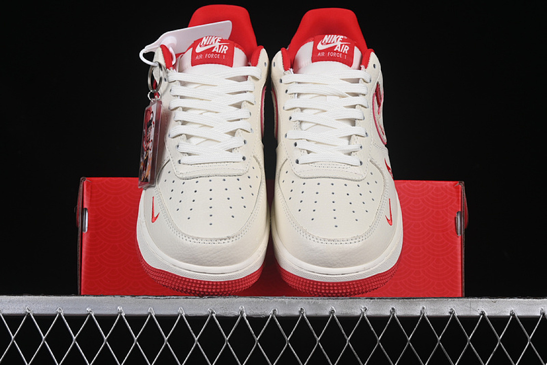 Nike [KK1988-059]-[AIR FORCE 1 07 LOW WHITE/RED]-[WOMAN:36-39]-[MAN:40-45] - Image 13
