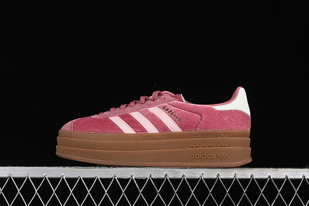 Off-White Adidas ORIGINALS GAZELLE BOLD PRELOVED CRIMSON/SANDY PINK/OFF WHITE · IG4389, photo 1