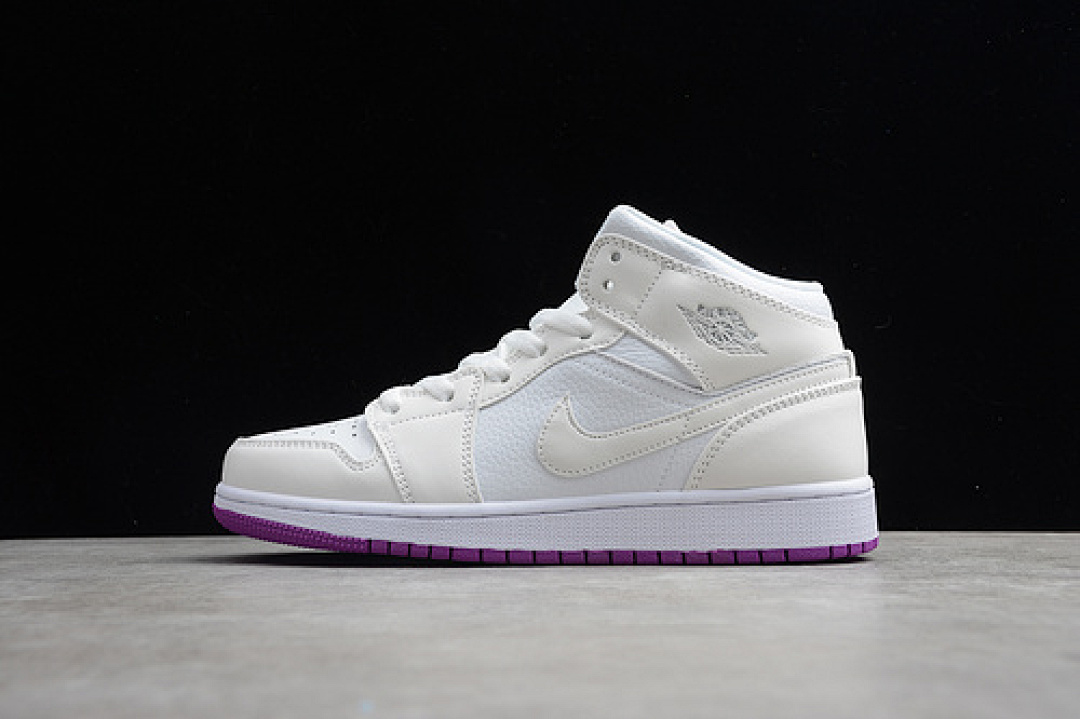 Jordan [555112-ID]-[AIR JORDAN 1 MID GS GREY FOG/DEADLY PINK/PURPLE]-[WOMAN:36-40], photo 1