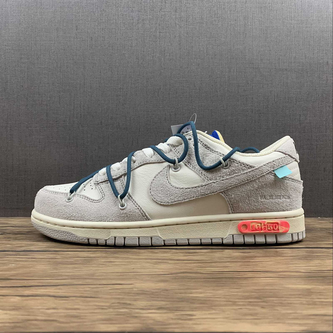 Off-White [DJ0950-111]-[OW X SB DUNK LOW LOT 16 OF 50 SAIL/NEUTRAL GREY/NIGHTSHADE]-[UNSIEX:36-46], photo 1
