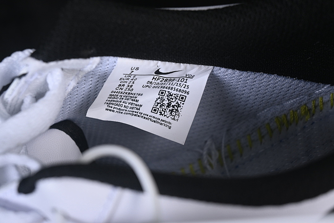 Nike [HF2898-101]-[AIR FORCE 1'07 LOW CASUAL SNEAKERS BLACK/WHITE]-[WOMAN:36-39]-[MAN:40-45] - Image 5