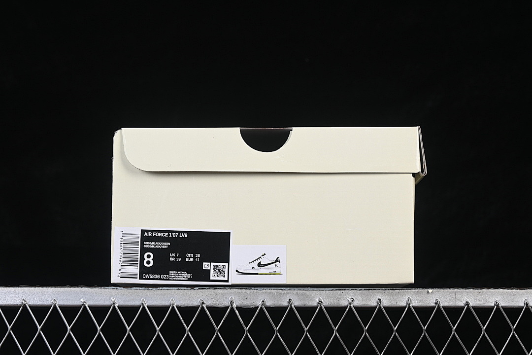 Nike [QW5836-023]-[AIR FORCE 1 07 LOW WHITE/BLACK/GREEN]-[WOMAN:36-39]-[MAN:40-45] - Image 12