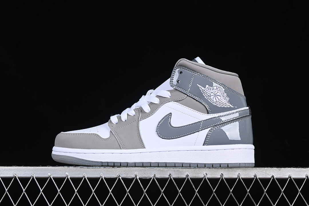 Jordan [HF3216-100]-[AIR JORDAN 1 MID WHITE/MEDIUM GREY/COOL GREY]-[WOMAN:36-39]-[MAN:40-46], photo 1