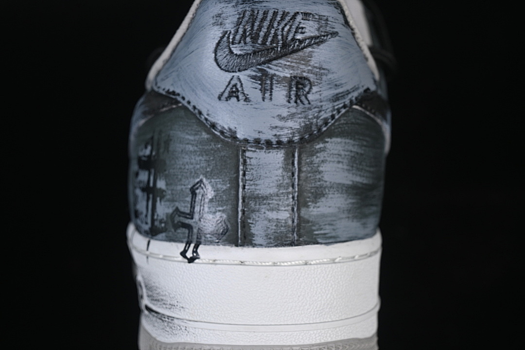 Nike [CW6871-777]-[AIR FORCE 1 07 LOW GREY/BLACK/WHITE]-[WOMAN:36-39]-[MAN:40-45] - Image 7