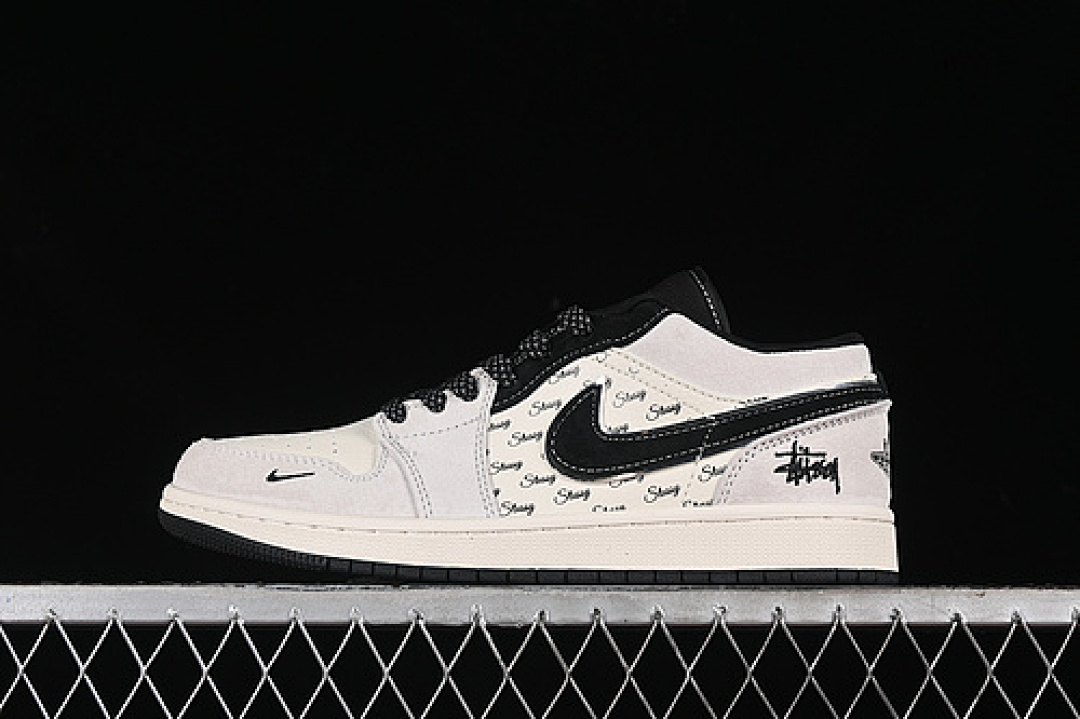 Jordan [SJ9950-026]-[AIR JORDAN 1 LOW GREY/BLACK/SILVER]-[WOMAN:36-39]-[MAN:40-45], photo 1