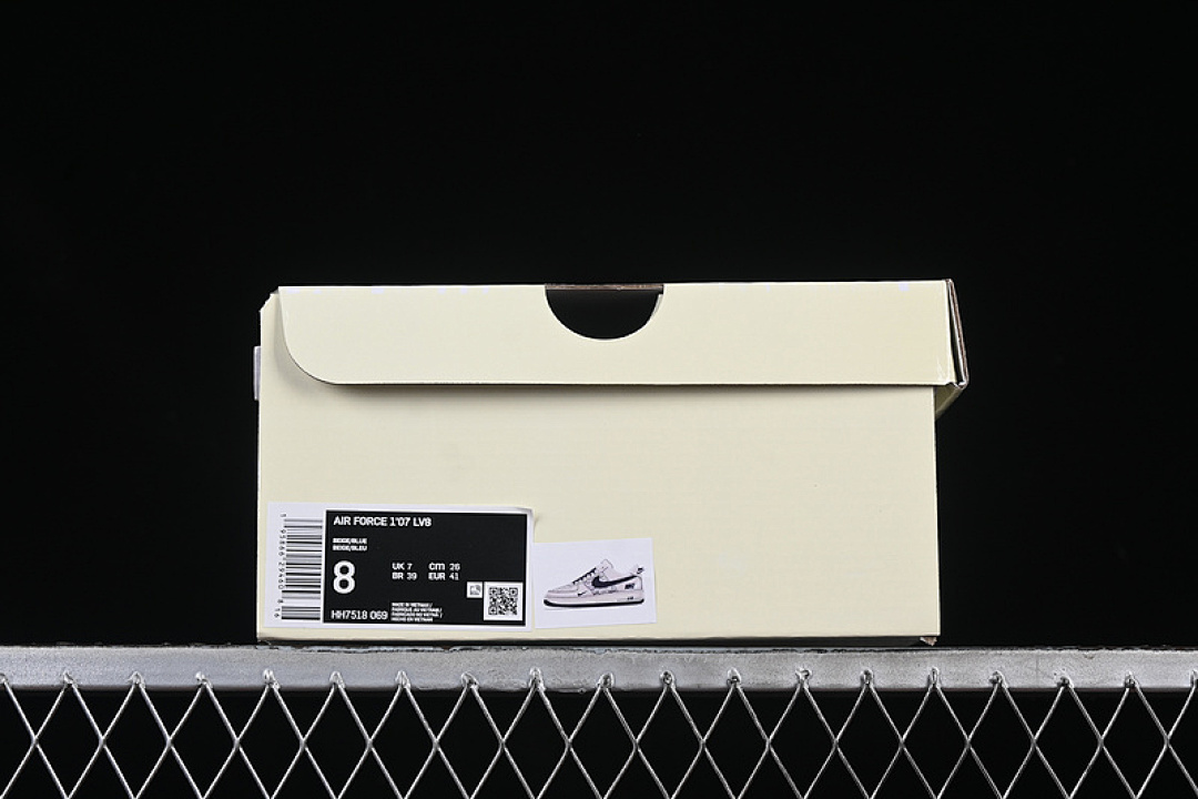 Nike [HH7518-069]-[AIR FORCE 1 07 LOW WHITE/BEIGE/BLUE]-[WOMAN:36-39]-[MAN:40-45] - Image 12