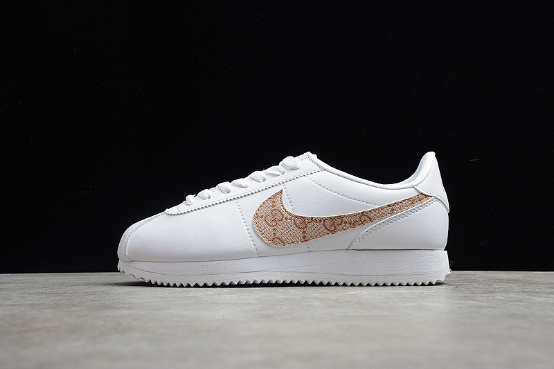 CLASSIC CORTEZ LEATHER WHITE/WHITE/KHAKI · AR7720-101, photo 1