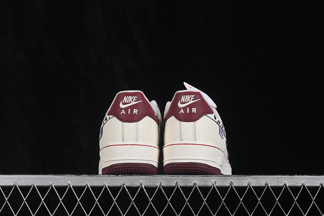 Nike [FB1839-521]-[AIR FORCE 1 07 LOW CASUAL SNEAKERS WINE RED/WHITE]-[WOMAN:36-39]-[MAN:40-45] - Image 13