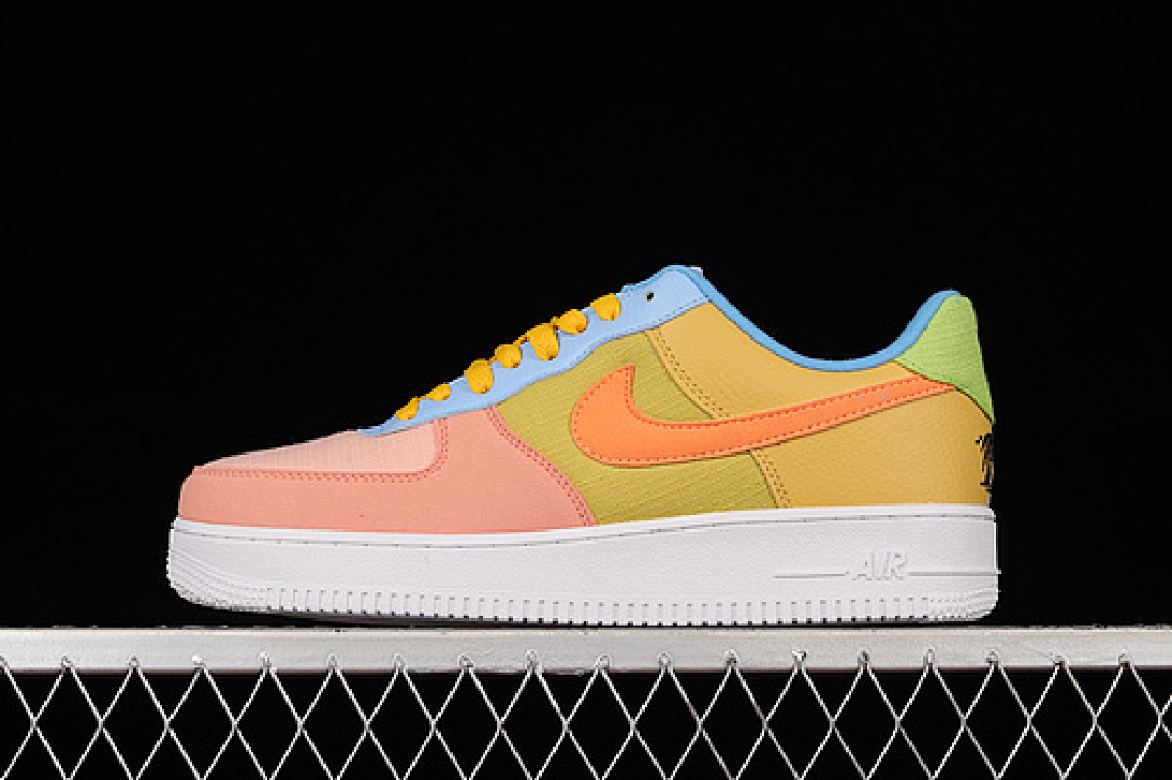 Nike [DQ4531-700]-[AIR FORCE 1 07 LOW SUN CLUB PINK/OLIVE/BLUE]-[WOMAN:36-39]-[MAN:40-45], photo 1