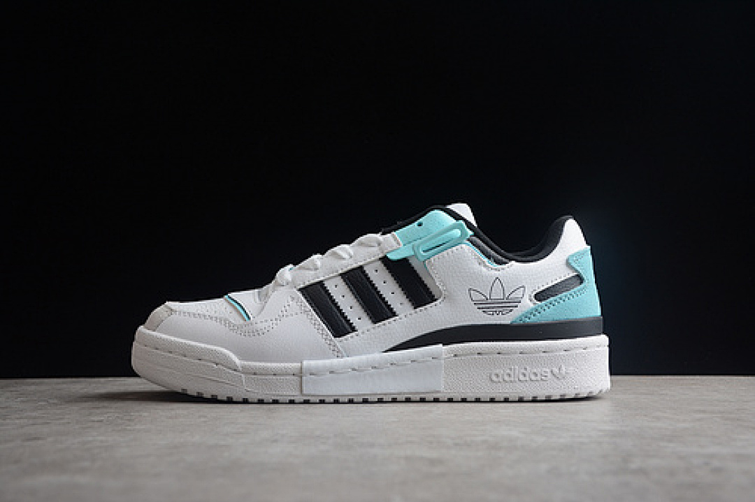 Unbranded [GZ5390]-[FORUM EXHIBIT LOW SHOES CLOUD WHITE/CORE BLACK/PULSE AQUA]-[WOMAN:36-39]-[MAN:40-45], photo 1