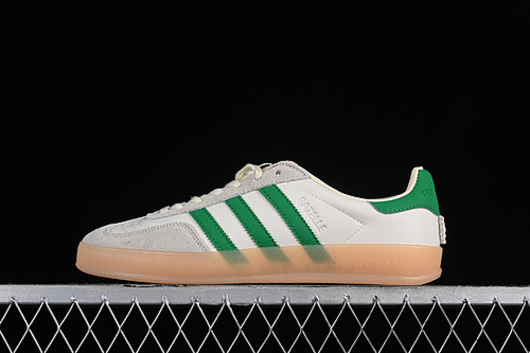 Off-White [ID3518]-[FOOT INDUSTRY X ORIGINALS GAZELLE INDOOR OFF WHITE/GREEN/OFF WHITE]-[UNISEX:35.5-45], photo 1