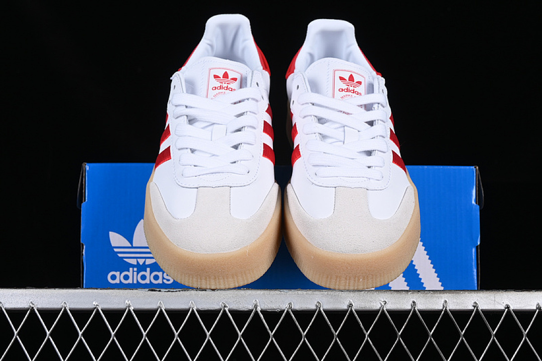 Adidas [ID0438]-[SAMBA VEGAN WHITE/RED/BROWN]-[WOMAN:36-39]-[MAN:40-45] - Image 13