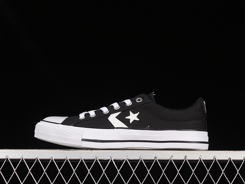 Converse Converse CHUCK TAYLOR ALL STAR PLAYER LOW TOP BLACK/BLACK/WHITE · 161595C, photo 1