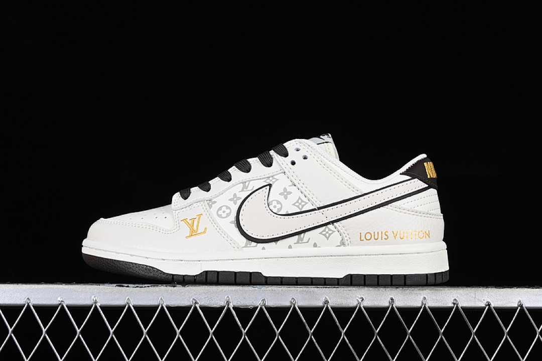 Unbranded [FC1688-129]-[DUNK LOW L*V RETRO BEIGE WHITE BLACK GREY GOLD]-[WOMAN:36-39]-[MAN:40-45], photo 1