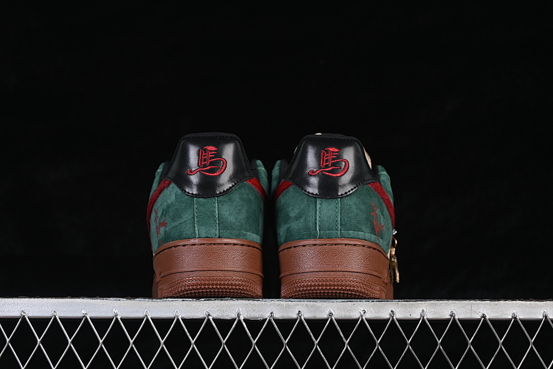 Nike [XY9025-006]-[AIR FORCE 1 07 LOW CASUAL SNEAKERS BROWN/GREEN/RED]-[WOMAN:36-39]-[MAN:40-45] - Image 14