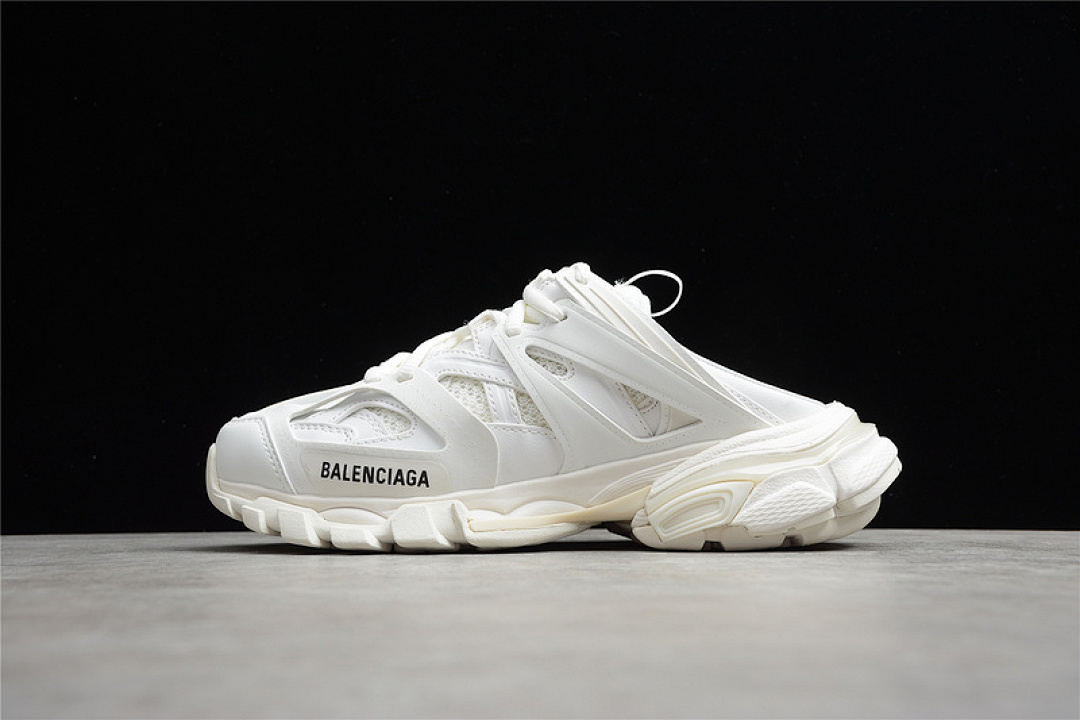 Unbranded [653813-W3CP5-9000]-[BA*LEN*CIAGA TRACK MULE WHITE/WHITE/WHITE]-[WOMAN:35-39]-[MAN:40-46], photo 1