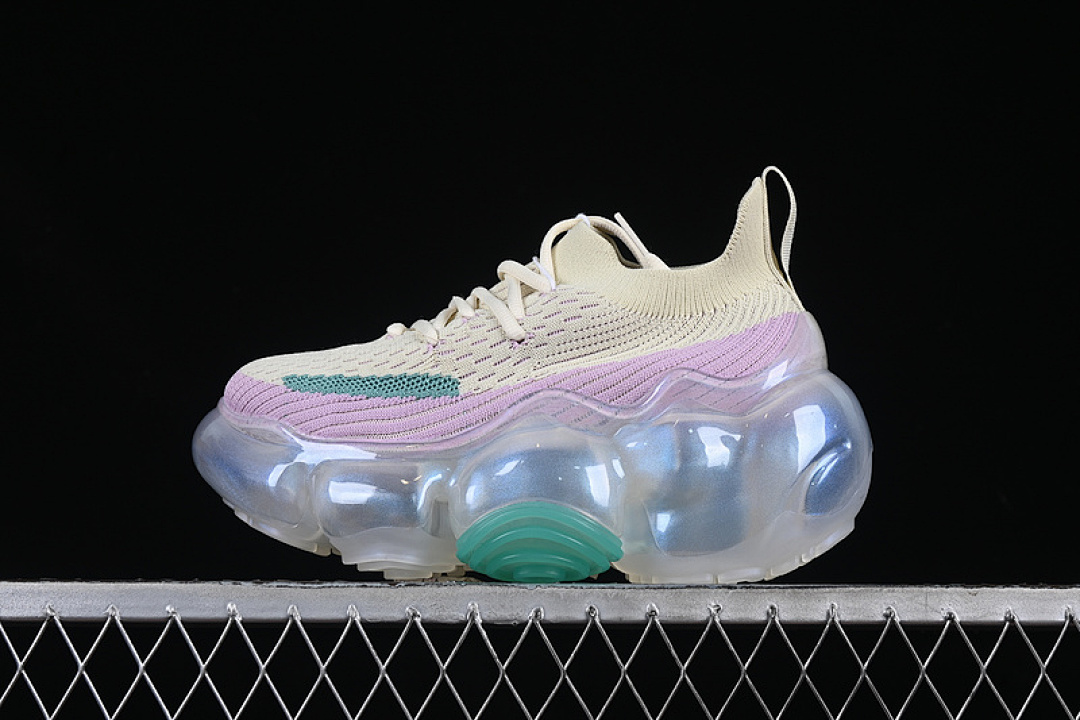 Purple [GROUNDS LARGE-BUBBLE HEIGHTENED PLATFORM SNEAKERS CREAM LILAC/GREEN/PURPLE]-[WOMAN:35-40], photo 1