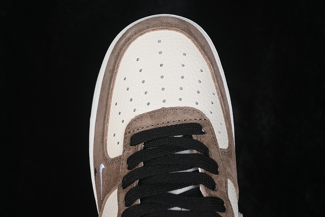 Nike [WY0655-101]-[AIR FORCE 1 07 LOW CASUAL SNEAKERS WHITE/BROWN/BLACK]-[WOMAN:36-39]-[MAN:40-45] - Image 10