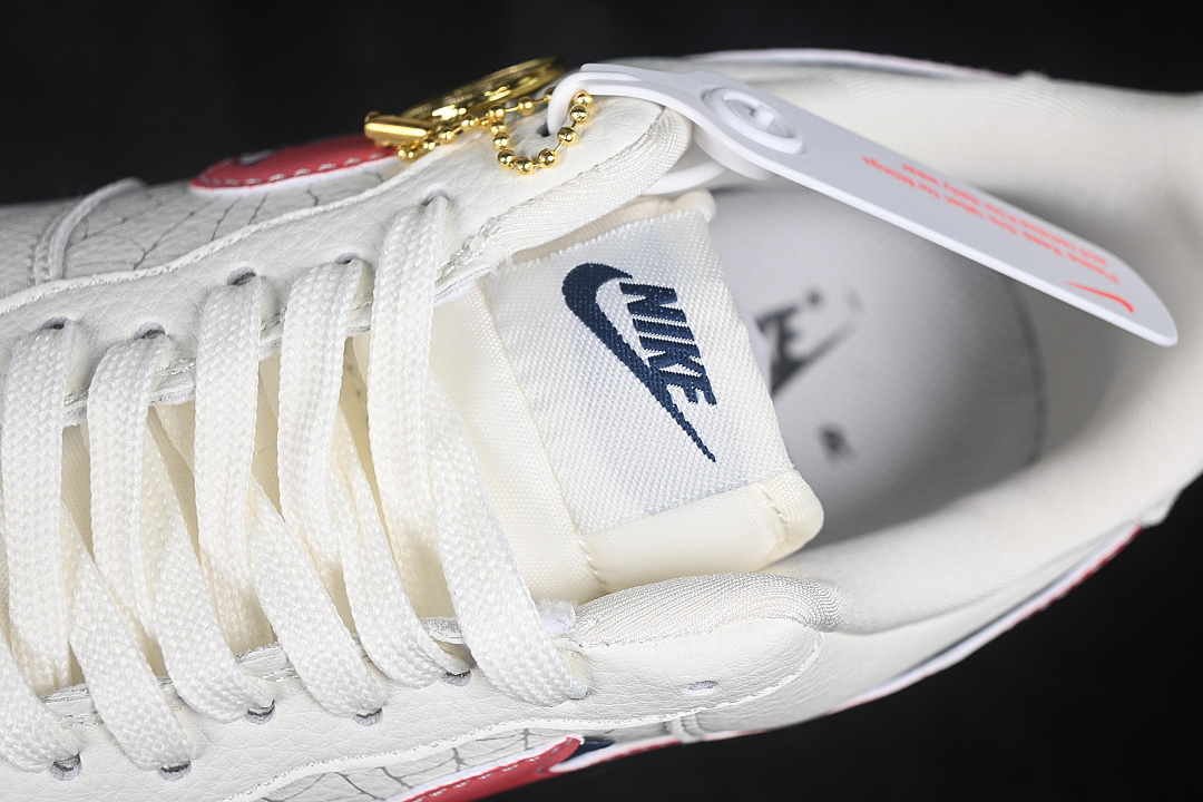 Nike [WY0655-116]-[AIR FORCE 1 07 LOW CASUAL SNEAKERS WHITE/RED]-[WOMAN:36-39]-[MAN:40-45] - Image 8