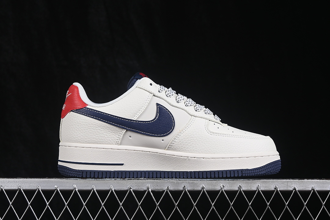 Nike [DN9688-124]-[AIR FORCE 1 07 LOW CASUAL SNEAKERS WHITE/NAVY BLUE/RED]-[WOMAN:36-39]-[MAN:40-45] - Image 16