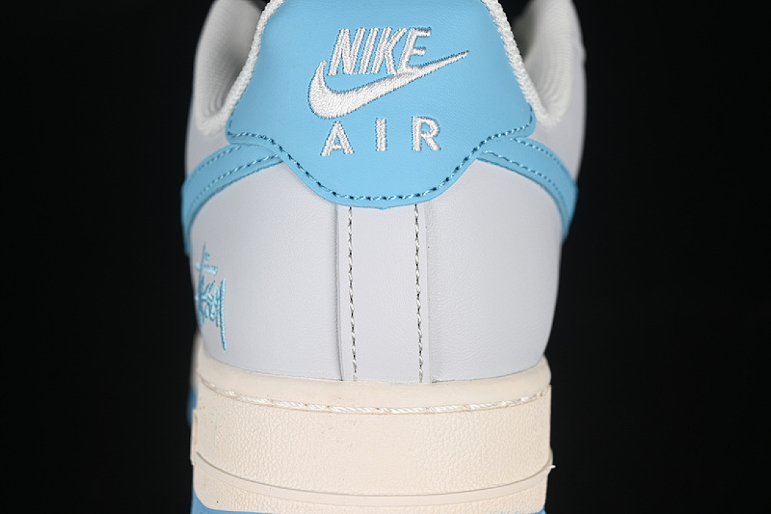 Nike [JJ2508-717]-[AIR FORCE 1 07 LOW WHITE/GREY/BLUE]-[WOMAN:36-39]-[MAN:40-45] - Image 7