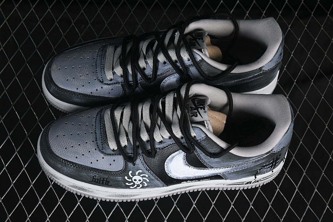 Nike [CW6871-777]-[AIR FORCE 1 07 LOW GREY/BLACK/WHITE]-[WOMAN:36-39]-[MAN:40-45] - Image 11