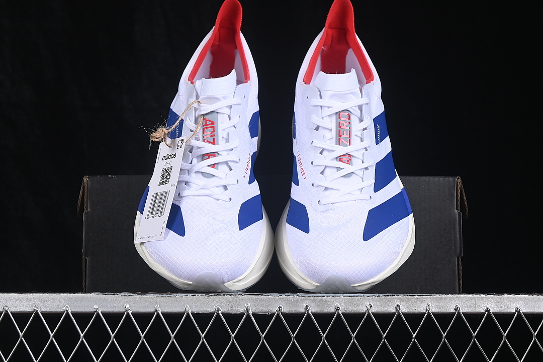 Adidas [JP6624]-[ADIZERO ADIOS PRO 4 CLOUD WHITE/ROYAL BLUE/PURE RUBY]-[WOMAN:36-39]-[MAN:40-46] - Image 13