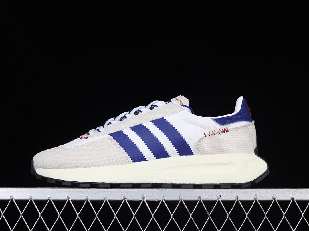 Unbranded [HQ6330]-[RETROPY E5 SHOES CLOUD WHITE/DARK BLUE/RED]-[WOMAN:36-39]-[MAN:40-45], photo 1