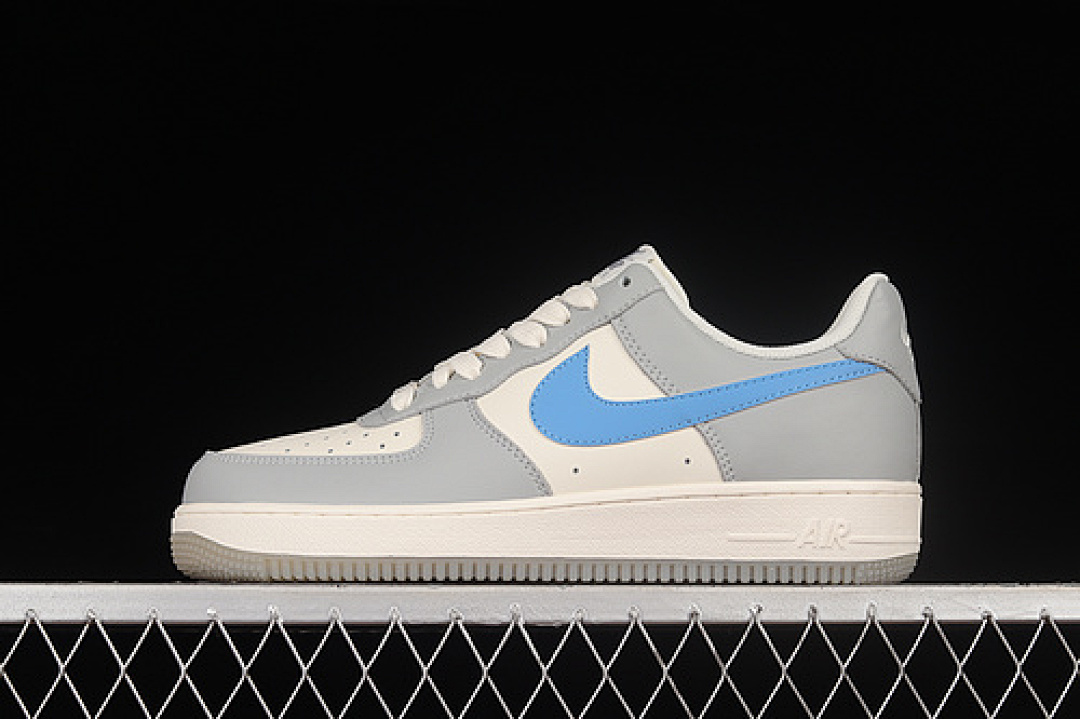 Nike [DH2296-668]-[AIR FORCE 1 07 LOW GREY/WHITE/BLUE]-[WOMAN:36-39]-[MAN:40-45], photo 1