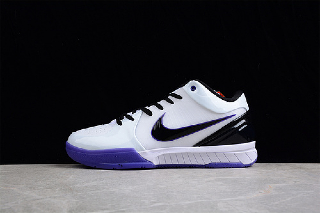 Nike Nike ZOOM KOBE 4 INLINE WHITE/BLACK-VARSITY PURPLE · 344335-101, photo 1