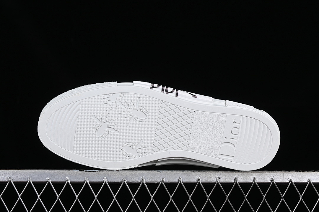 Dior [B23 OBLIQUE TOP SNEAKERS MID CASUAL SHOES LIGHT GRAY/WHITE]-[WOMAN:39]-[MAN:40-46] - Image 15