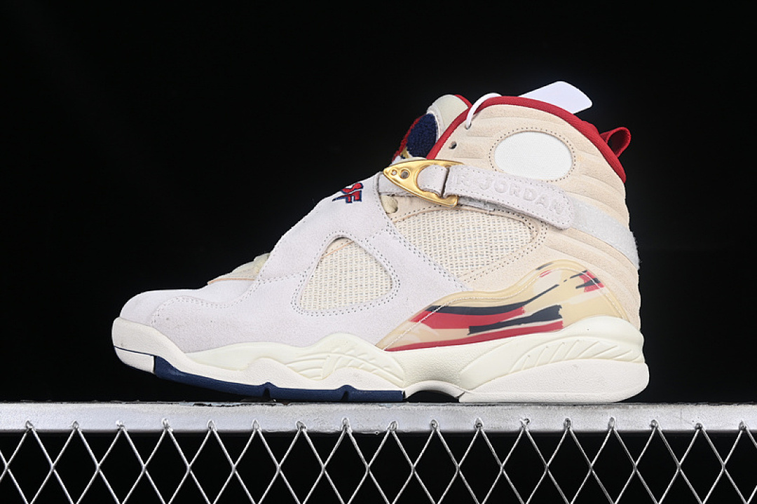 Jordan [FJ2850-107]-[SOLEFLY AIR JORDAN 8 RETRO MI CASA ES SU FOSSIL/VARSITY RED/METALLIC (GOLD]), photo 1