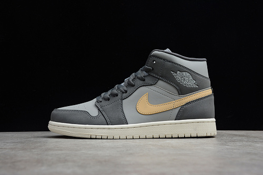 Jordan CJ AIR Jordan 1 MID IRON GREY/WHITE ONYX · BQ6472-020, photo 1