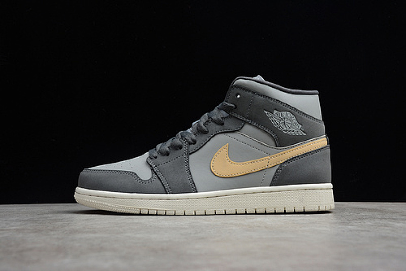 Jordan CJ AIR Jordan 1 MID IRON GREY/WHITE ONYX · BQ6472-020, photo 1