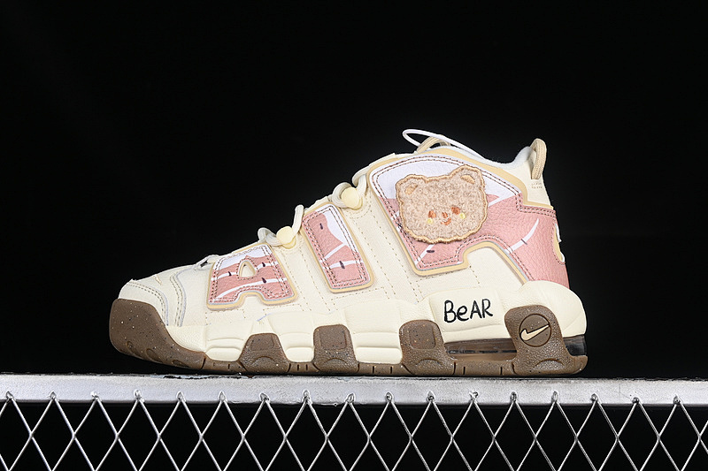 Nike Nike AIR MORE UPTEMPO 96 QS COCONUT MILK/TEAM GOLD/GUM DARK BROWN/TEAM GOLD · DX1939-100, photo 1