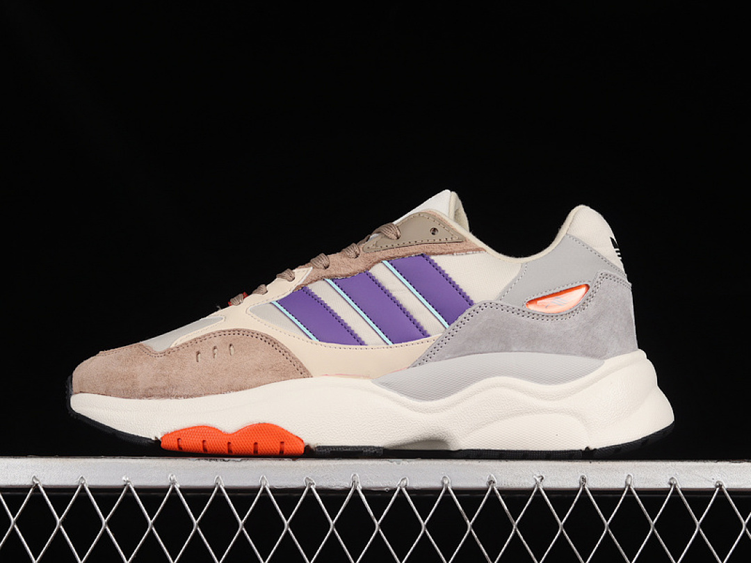Purple [HP8029]-[RETROPY F90 SHOES LIGHT GREY/PURPLE/BEIGE]-[WOMAN:36-39]-[MAN:40-45], photo 1