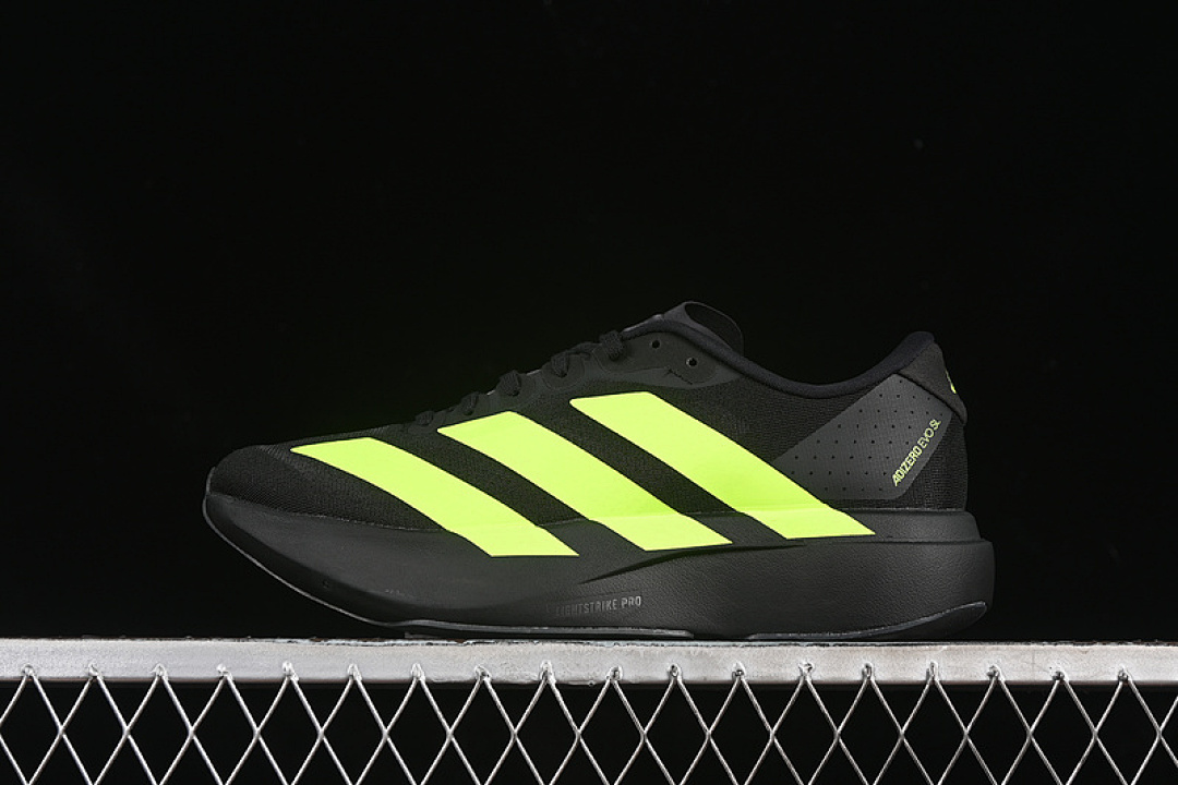 Adidas [ JR3420]-[ADIZERO EVO SL CORE BLACK/LUCID LEMON/IRON METALLIC]-[WOMAN:36-39]-[MAN:40-45] - Image 2